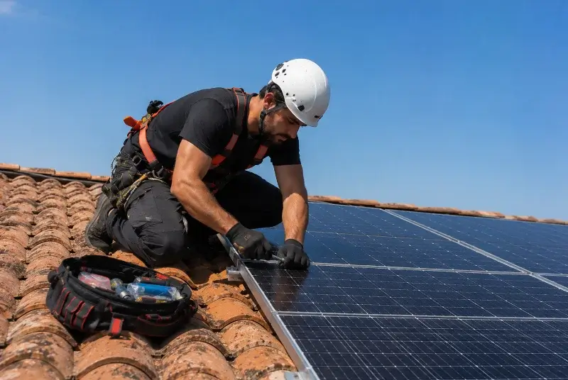 Maintenance et monitoring de panneaux solaires à Oppède